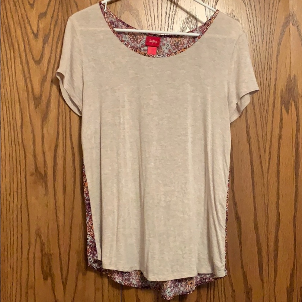 Tan floral top